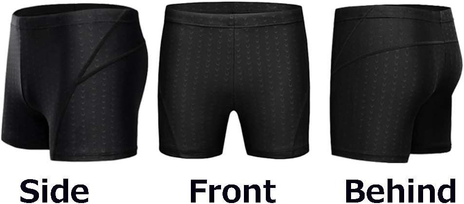 2PCs Swim Jammer with Swim Cap for Mens Chlorine Resistant Tight Athletic Swimsuit for Training - Image 2