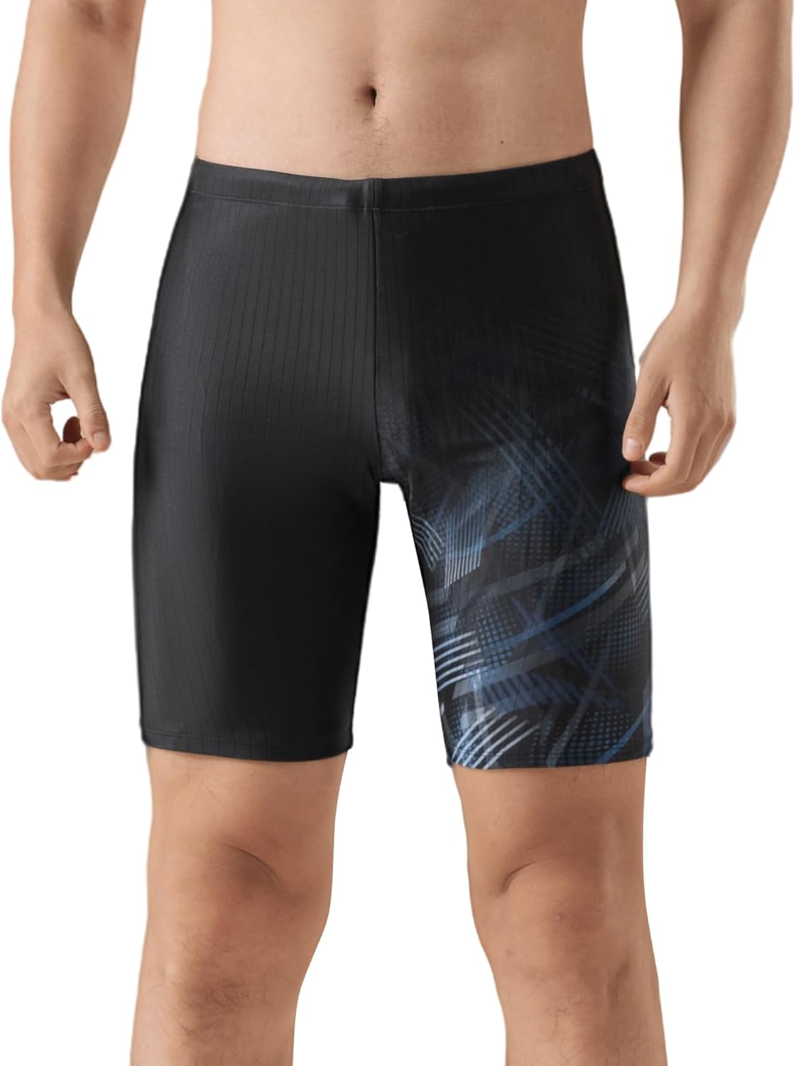 Swim Jammers for Men Athletic Compression Training Swimsuit Quick Dry Durable Chlorine Resistant Swim Shorts - Image 2