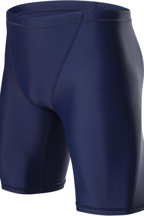 Men's Square Leg Swimming Jammer Shorts UPF50+,Men Swimsuit Swim Jammers Fabric Shape Retention