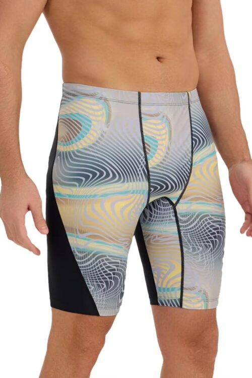 Swim Jammers for Men Athletic Training Endurance Swimsuit Durable Team Lap Swimming Racing Competition Swimwear