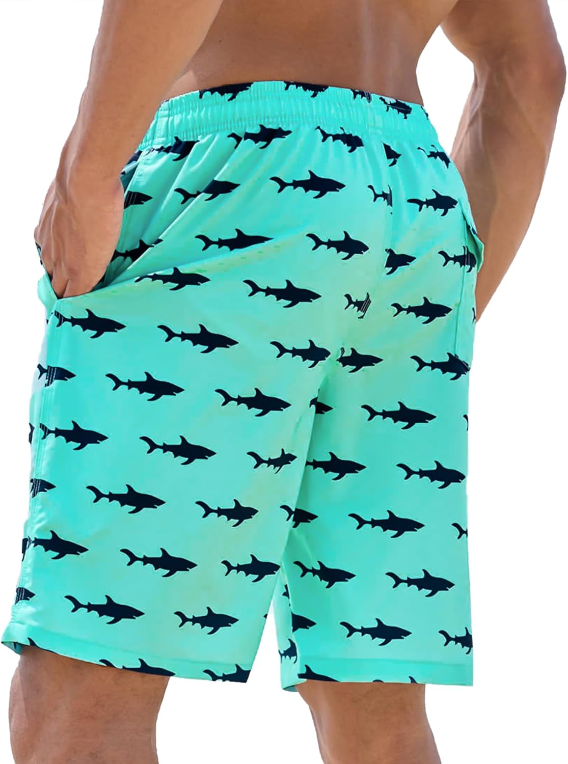 Men's Swim Trunks 9" Quick Dry Bathing Suit Big & Tall Beach Swimsuits - Image 2